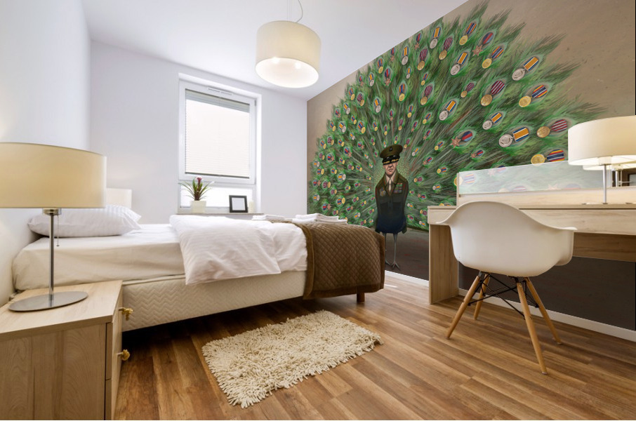 Peacock Mural print