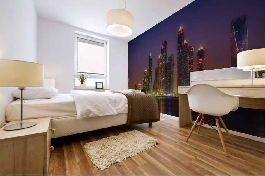 Dubai by Night  Mural print