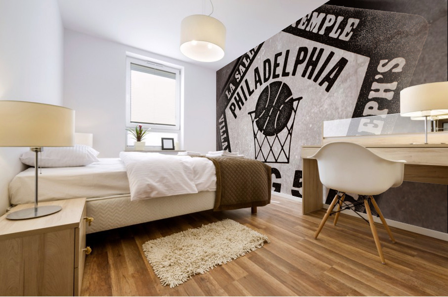 1983 Philadelphia Big 5 College Basketball Art Mural print