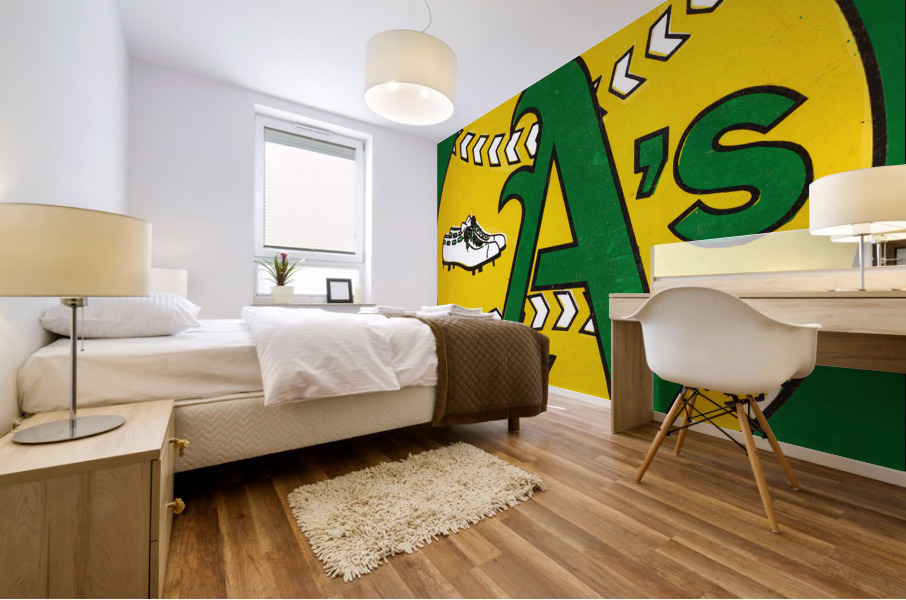 Vintage Oakland Athletics Art Mural print