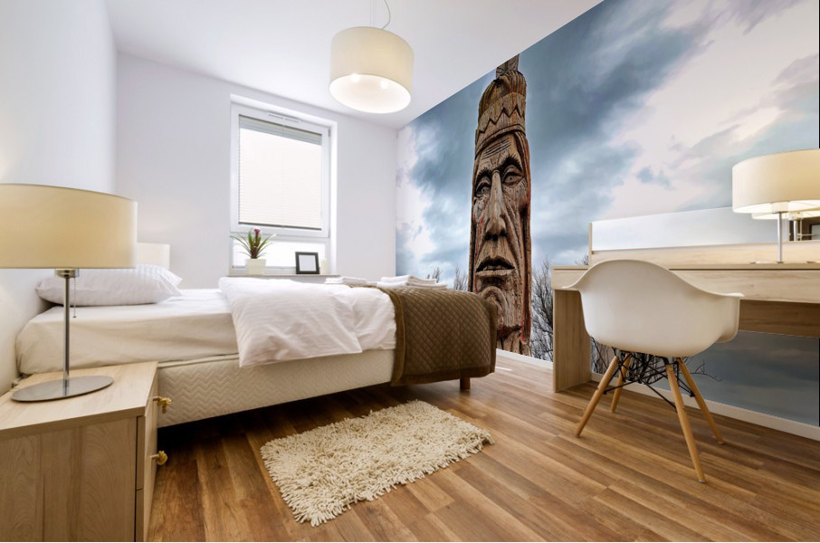 Assateague Indian at the Ocean City Inlet Edited Mural print