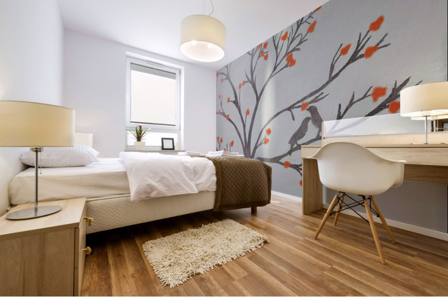 Flower in the Tree Canvas Art Mural print