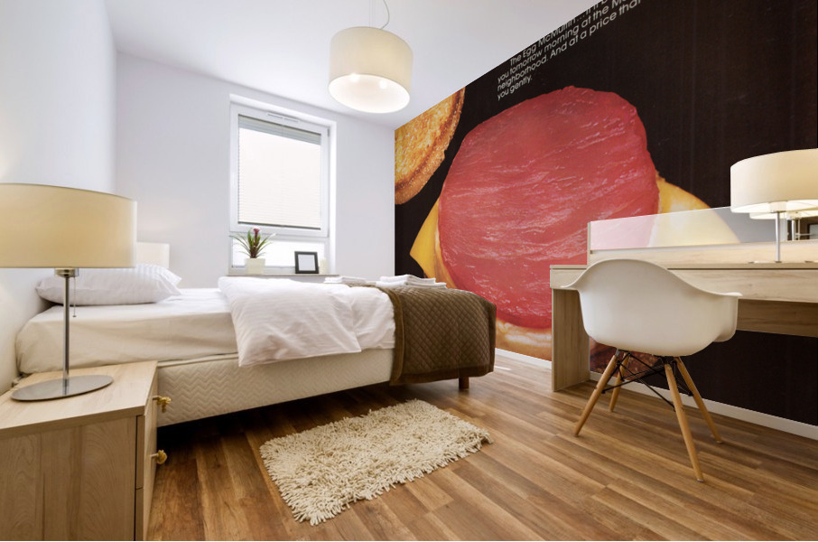 Retro McDonalds Egg McMuffin Advertisement Print Mural print