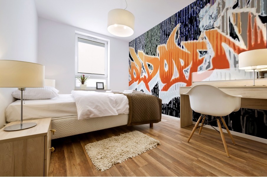 Grafik Graffiti Mural print