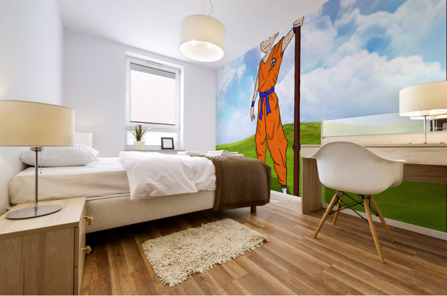 Aang en krilin Mural print