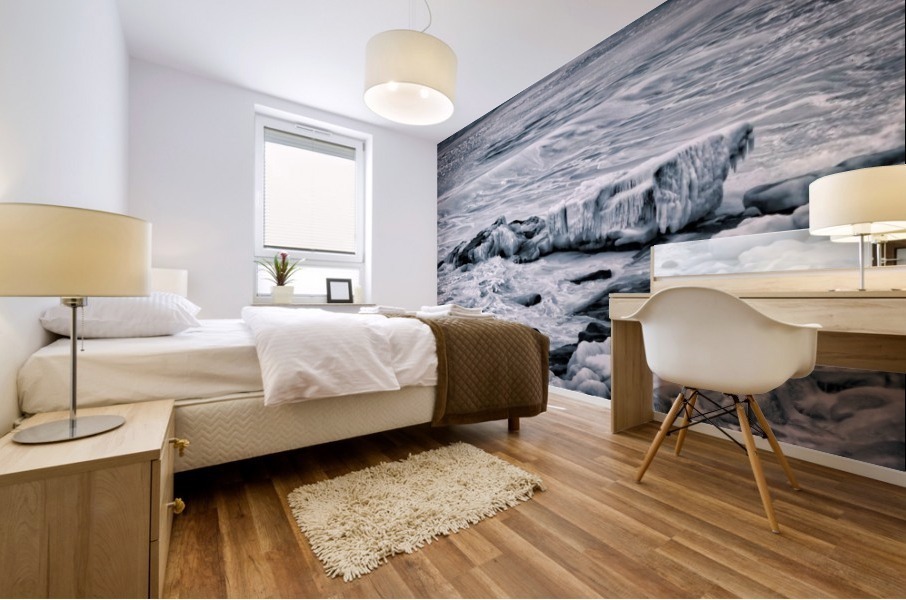 Ice Blue Mural print