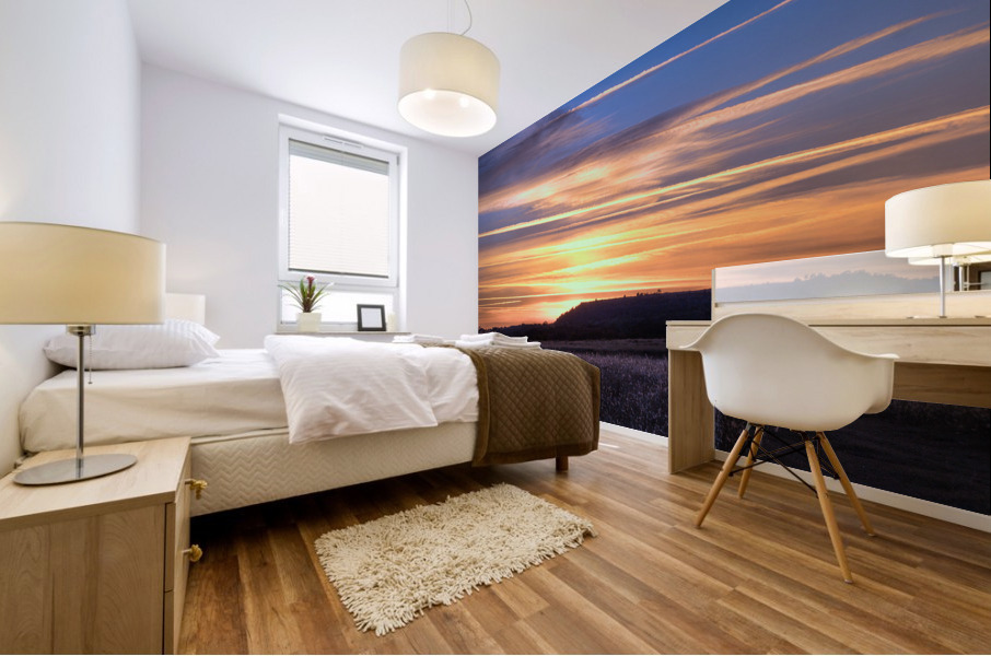 Table Top Mountain Sunset Mural print