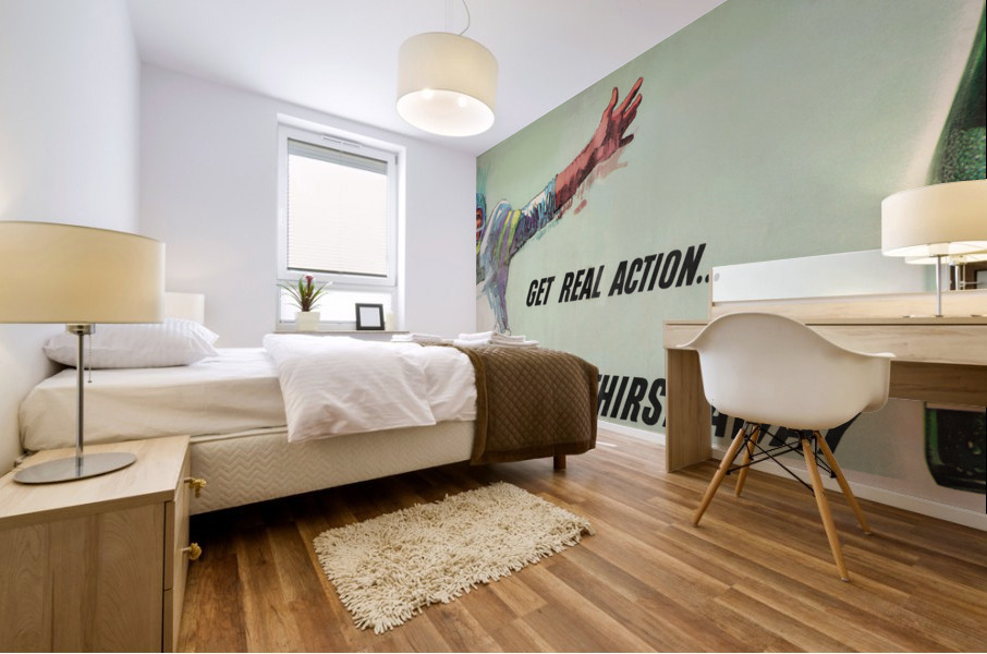 1966 7 Up Football Ad Mural print