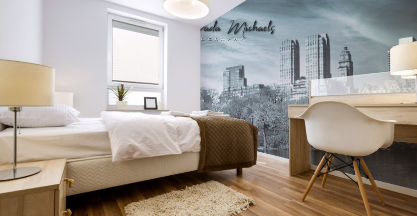 On The Lake Mural print