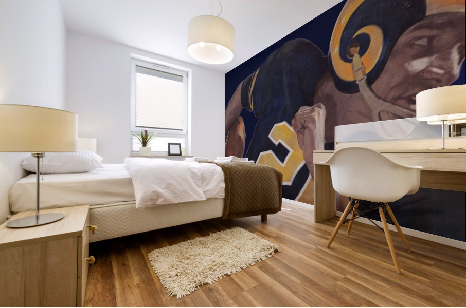 1959 LA Rams Vintage Football Art Mural print