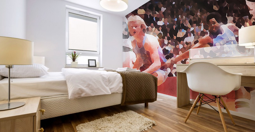 1979 Magic vs. Bird Mural print