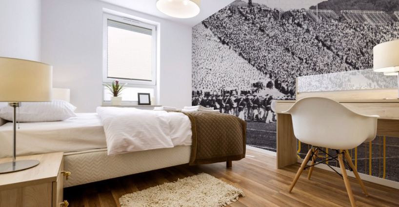 1937 California Marching Band Art Mural print