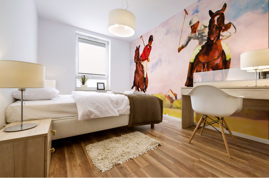 1933 Vintage Polo Art Mural print