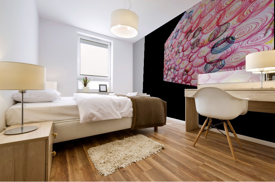 COLORFUL SPIRALS Mural print
