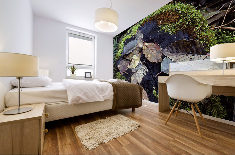 Mossy Stump Mural print