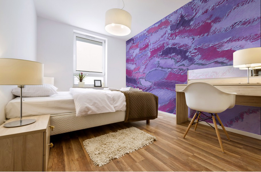 shades of purple Mural print