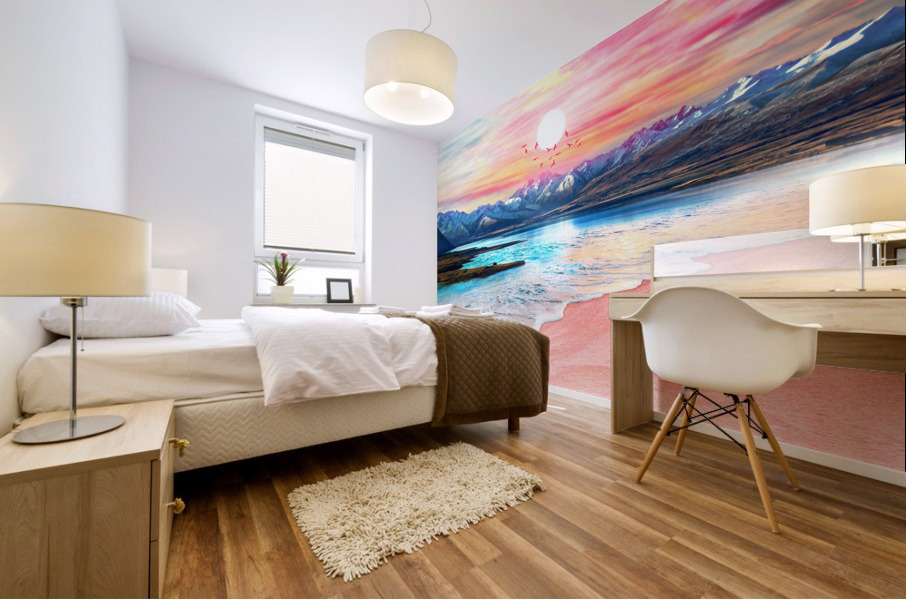 Surreal Sunset Mural print