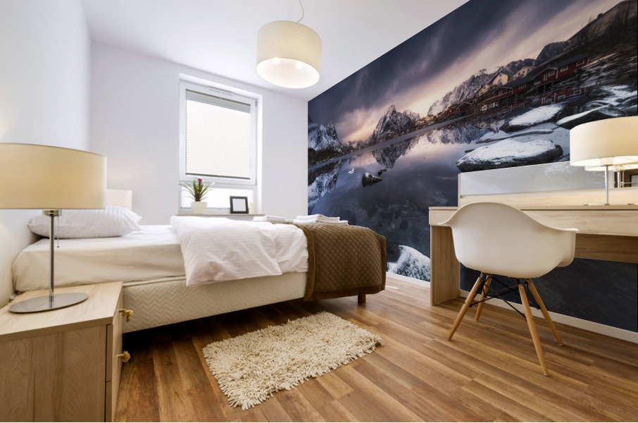 Winter light Mural print