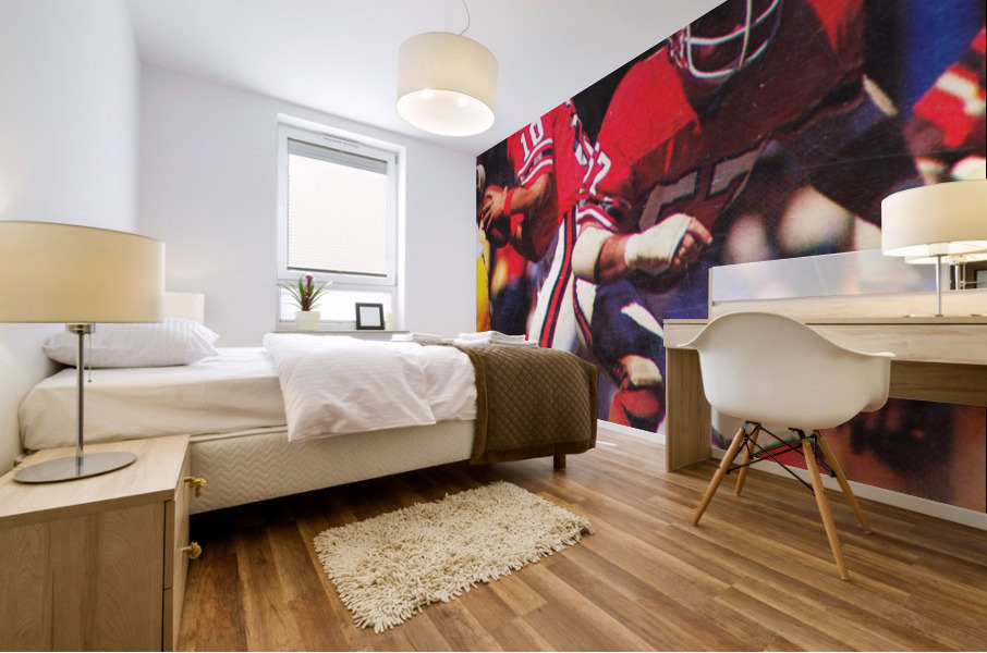 1977 Atlanta Falcons Retro Football Poster Mural print