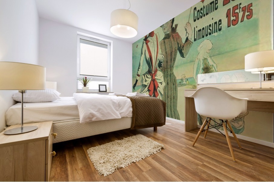 Aux Buttes Chaumont poster Mural print