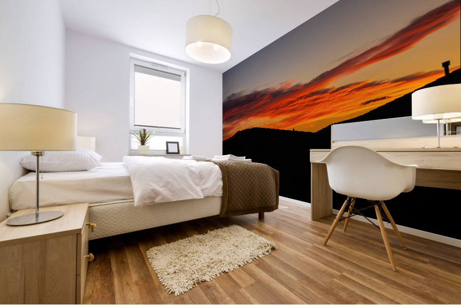 Suburban Sunset Mural print