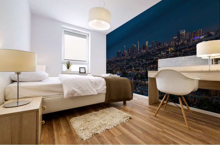 Los Angeles At Night Mural print