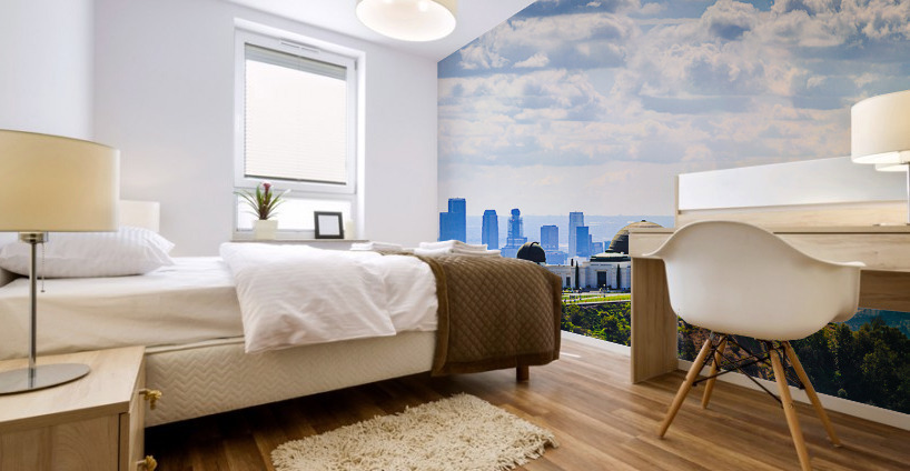 Overlooking Griffith Observatory Mural print