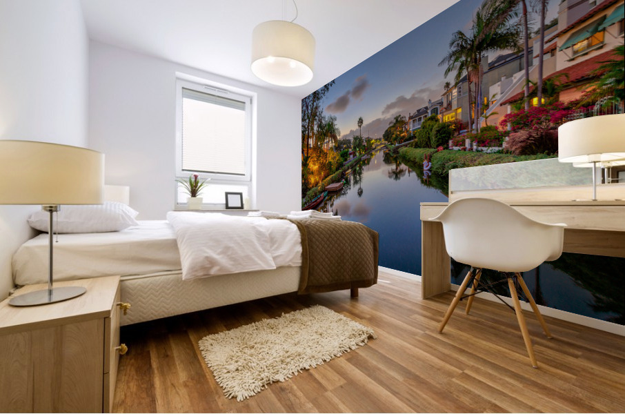 Venice Canal At Twilight Mural print