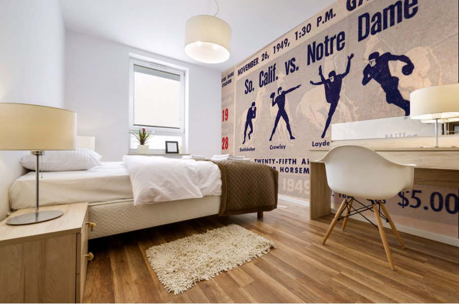 1949 USC Trojans vs. Notre Dame Irish Mural print