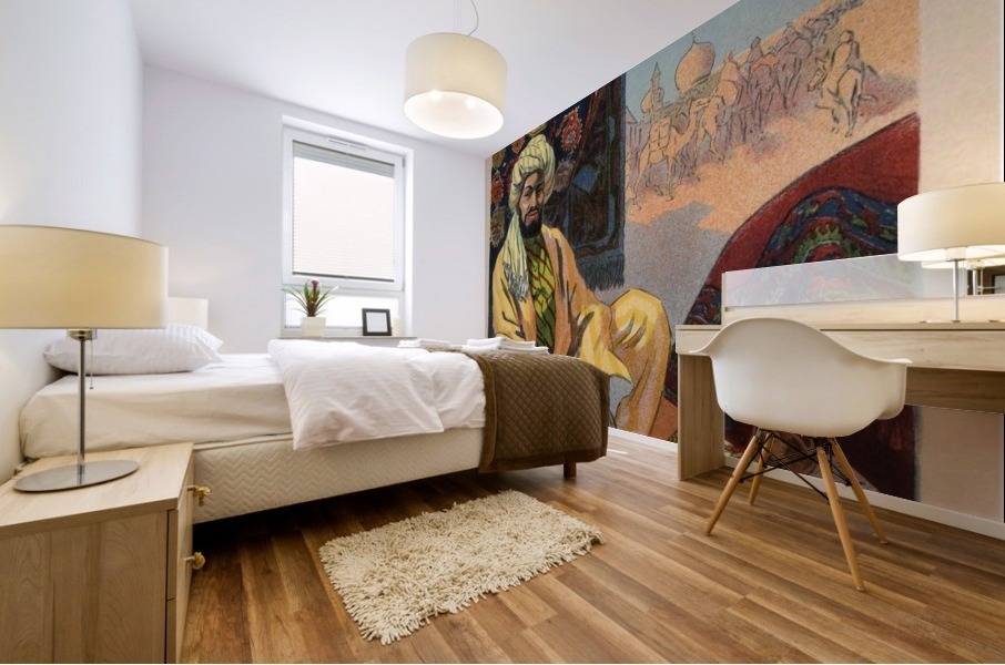 Aux Trois Quartiers Advertising Poster Mural print