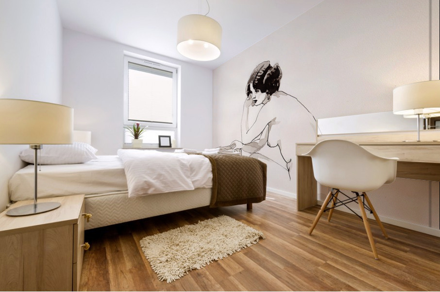 The Thinker Mural print