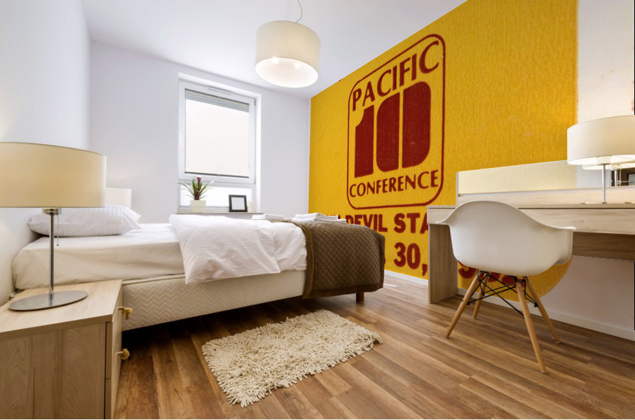 1982 USC vs. Arizona State Football Ticket Art Mural print