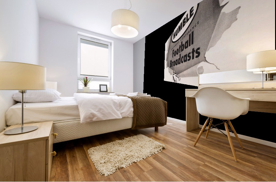 1953 Humble Oil Southwest Conference Football Poster Mural print