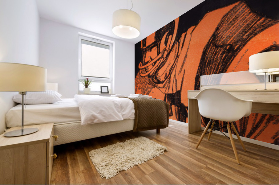 1971 LA Rams vs. Dallas Cowboys Preseason Ticket | Row 1 Mural print