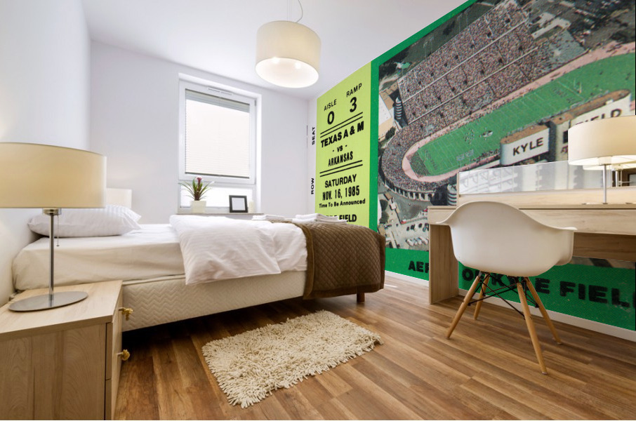 1985 Arkansas Razorbacks vs. Texas A&M Aggies | Row 1 Mural print