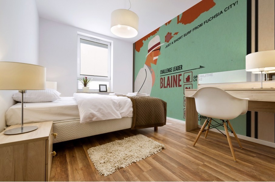 Visit Exotic Cinnabar Island Mural print