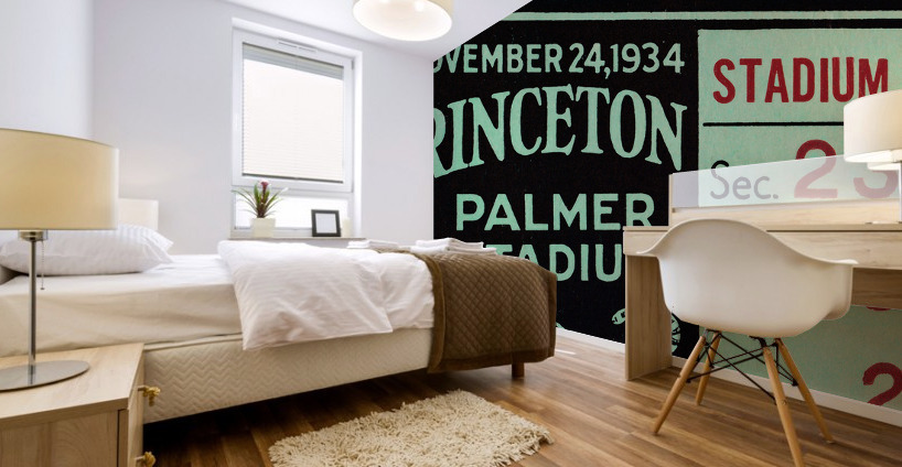 1934 Dartmouth vs. Princeton Ticket Art | Row 1 Mural print