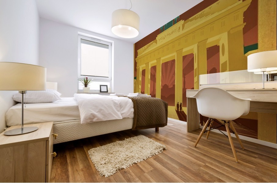 Berlin Germany travel poster Mural print