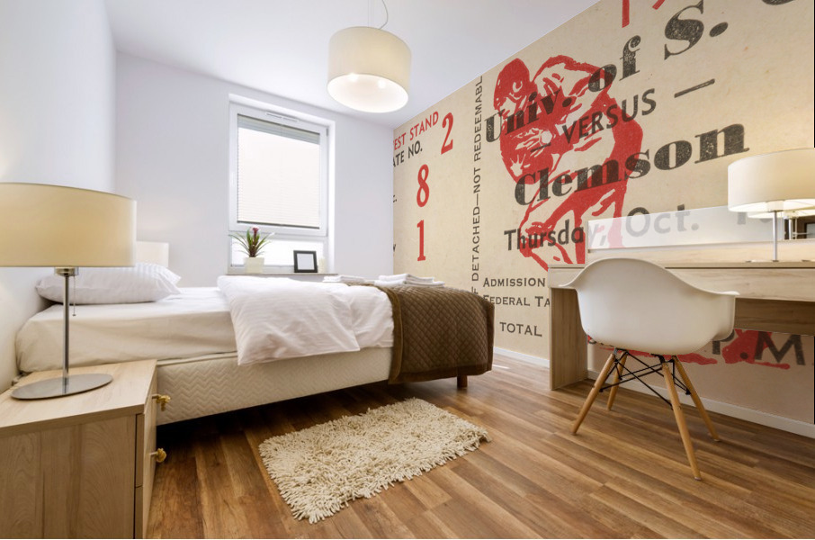 1950 Clemson Tigers vs. South Carolina Gamecocks Mural print