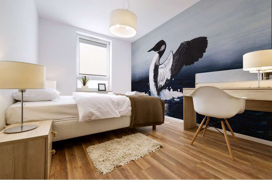 Common Loon Painting Mural print