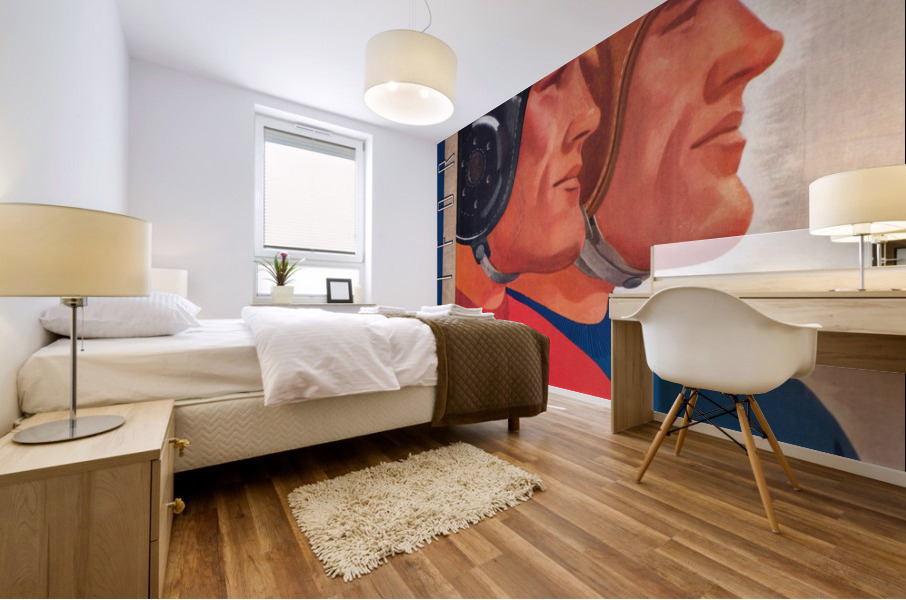 1938 Cal vs. Stanford Big Game Program Cover Art Mural print