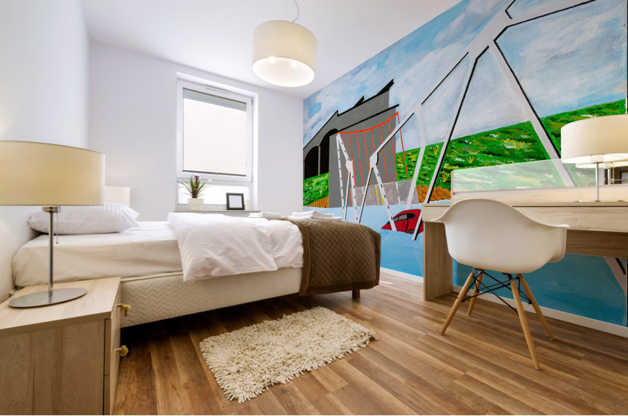  Bridge Collapse    Mural print