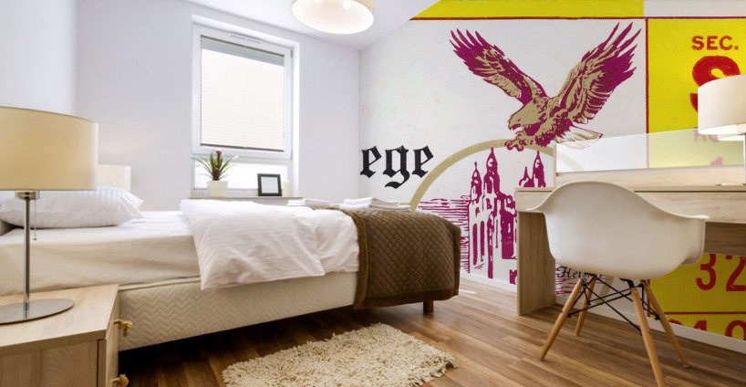 1966 VMI vs. Boston College Eagles Football Ticket Stub Art Mural print