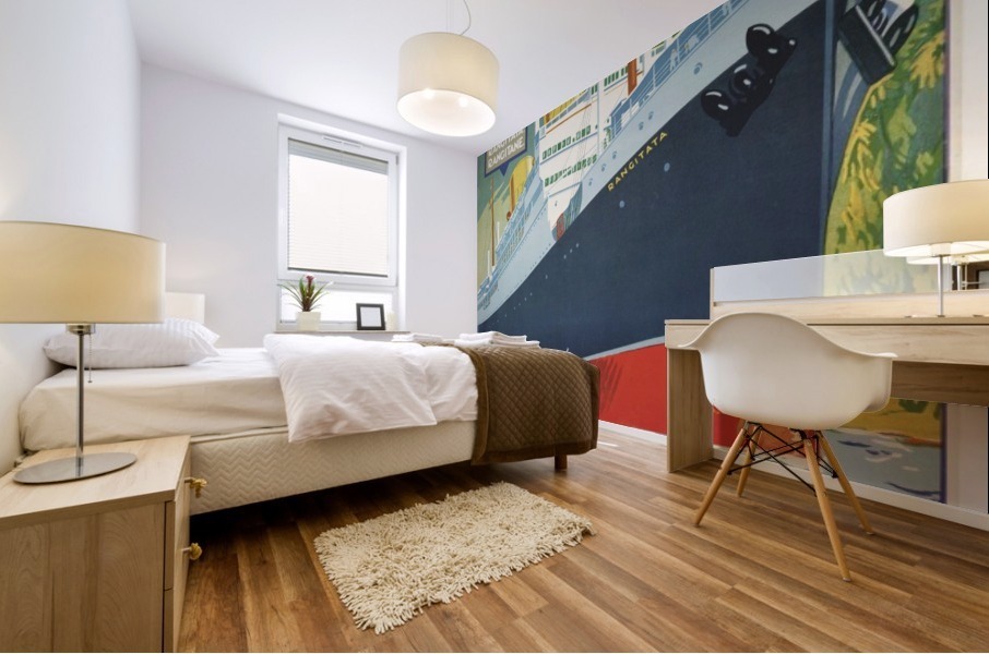 The New Zealand Shipping Company Limited vintage poster Mural print