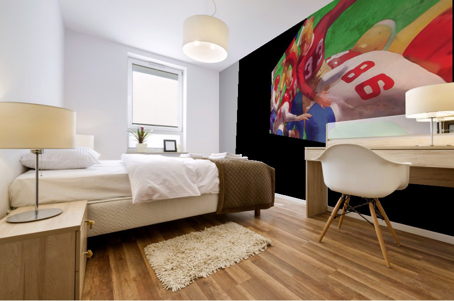 Best Cyber Monday Gift Ideas 2021 Football Colorful Action Art Mural print