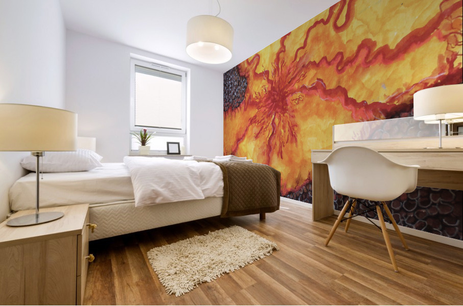 Volcano Mural print