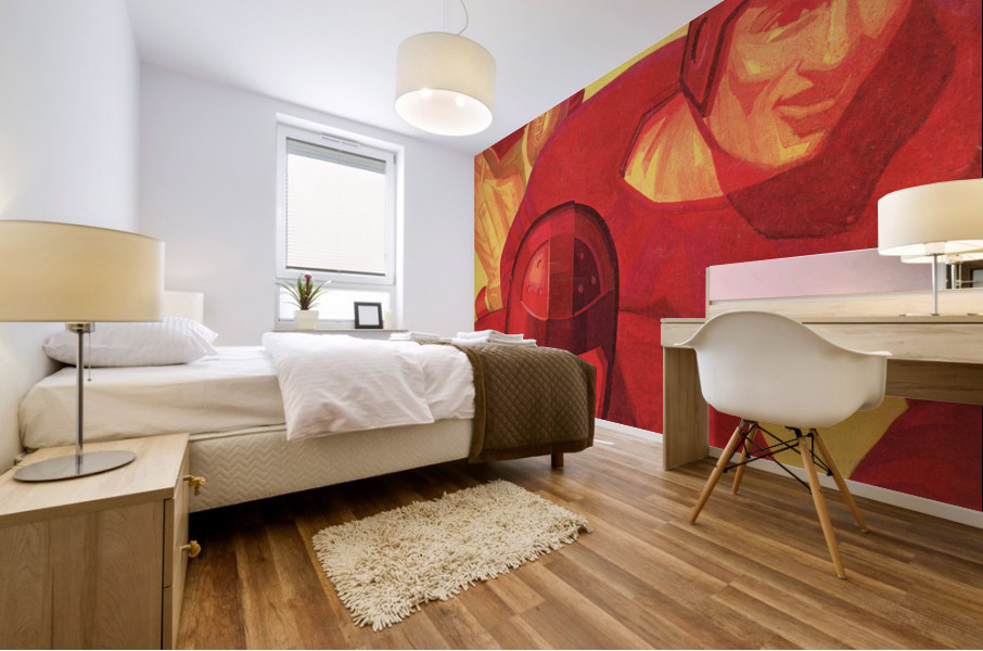 1934 Vintage Football Up Close Mural print