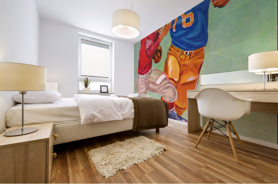 1955 Vintage Football Game Art Mural print