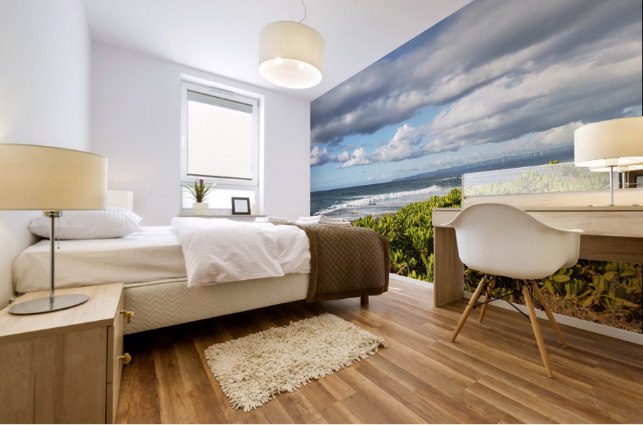 Braving The Waters Mural print