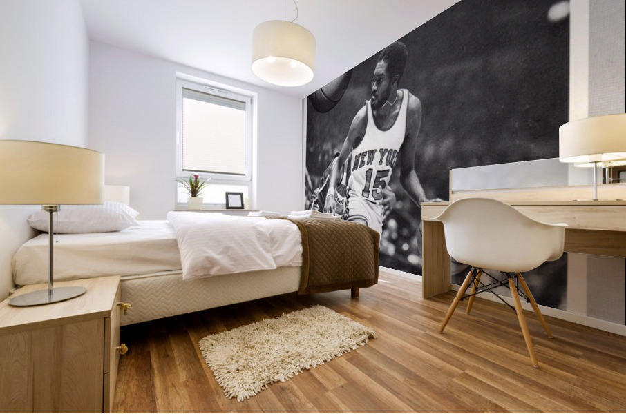 1976 Earl Monroe New York Knicks Sports Legends Art Mural print